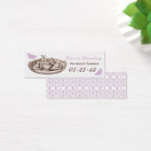 パープルガーデンブライダルティーパーティー抱き枕ラベル (デスク)