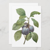 パープルガーデンプラムズバイルドゥート招待状 (正面/裏面)