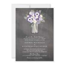 パープルガーデンメイソンジャールシャルボード | 結婚s