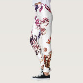 パープルガーデンヴィンテージフローラトワールNo.2 レギンス (左)