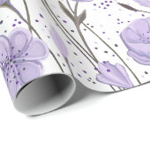 パープルガーデン ラッピングペーパー (ロールコーナー)