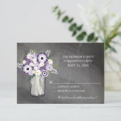 パープルガーデン 黒板 マヨル瓶 フラワー | 返信 (スタンド正面)