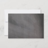 パープルガーデン 黒板 メッセージカード | 返信ください 出欠カード (裏面)