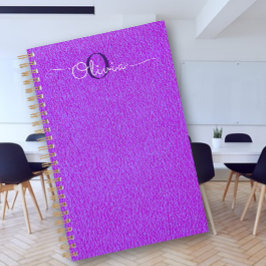 パープルガートスキンタイポグラフィモノグラムプランナー プランナー手帳