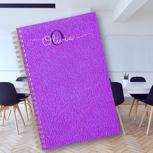 パープルガートスキンタイポグラフィモノグラムプランナー プランナー手帳