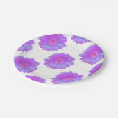 パープルガーベラデイジー ペーパープレート (アングル)