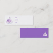 パープルガーリックプロファイルカード スキニー名刺 (正面/裏面)