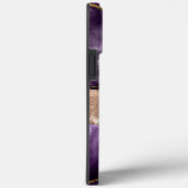 パープルガーリーアガテストーンバラ金ゴールドスタイリッシュ Case-Mate iPhoneケース (裏面 / 右)