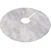 パープルガーリーグラム金ゴールドヒョウ印刷ウォーターカラー ブラッシュドポリエステルツリースカート (アングル)