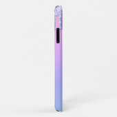 パープルガーリーグリッタードリップスパーソナライズされたレインボー Case-Mate iPhoneケース (裏面/右)