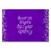 パープルガーリース感動的・スパークル引用文 テーブルナンバー (正面)