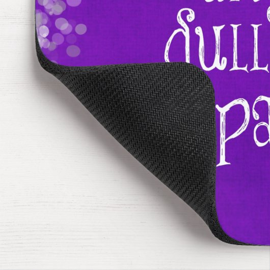 パープルガーリース感動的・スパークル引用文 マウスパッド (コーナー)