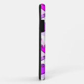 パープルガーリーハートかわいいロマンチックなバレンタインデー Case-Mate iPhoneケース (裏面/右)