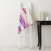 パープルガーリー赤面ピンクレッドストライプクリスマスクリスマス シェルパブランケット (インサイチュ)