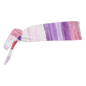 パープルガーリー赤面ピンクレッドストライプクリスマスクリスマス タイヘッドバンド (回転270)