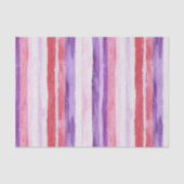 パープルガーリー赤面ピンクレッドストライプクリスマスクリスマス 薄葉紙 (正面)