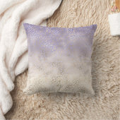 パープルガーリー金ゴールドグラデーションヒョウ印刷 クッション (ブランケット)