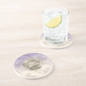 パープルガーリー金ゴールドグラデーションヒョウ印刷 コースター (側面)