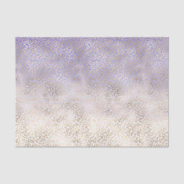 パープルガーリー金ゴールドグラデーションヒョウ印刷 薄葉紙