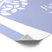 パープルガールズバプテスマ《キリスト教》洗礼式や命名式祈りの言葉賛美ズ ポスター (角)