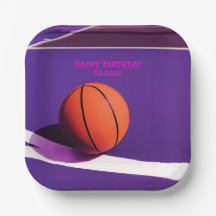 パープルガールズバースデーパーティーバスケットボール