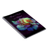 パープルキスターコイズレインボーバラノート ノートブック (右側)