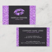 パープルキス&パープルグリッター 名刺 (正面/裏面)