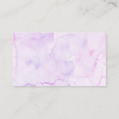 パープルキッチンブライダルシャワーレジストリカード エンクロージャーカード (裏面)