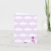 パープルキャッスルフェアヤテール誕生日テーマウィアフェアリー 招待状 (裏面)