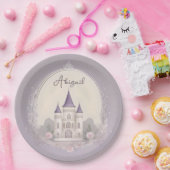 パープルキャッスル紙プレート ペーパープレート (パーティー)