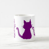 パープルキャッツ コーヒーマグカップ (中央)