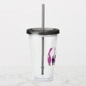パープルキャットお尻 アクリルタンブラー (右)