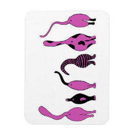 パープルキャットお尻 マグネット