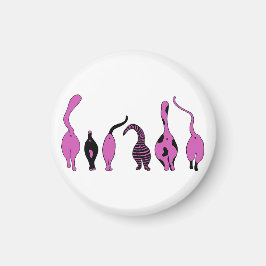 パープルキャットお尻 マグネット