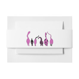 パープルキャットお尻 招待状ベリーバンド