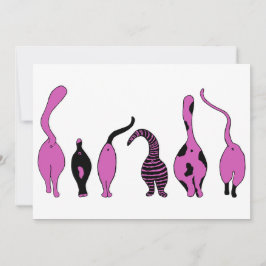 パープルキャットお尻 招待状