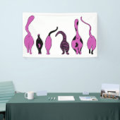 パープルキャットお尻 横断幕 (トレードショー)