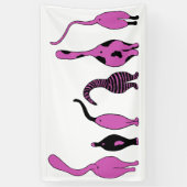 パープルキャットお尻 横断幕 (縦)