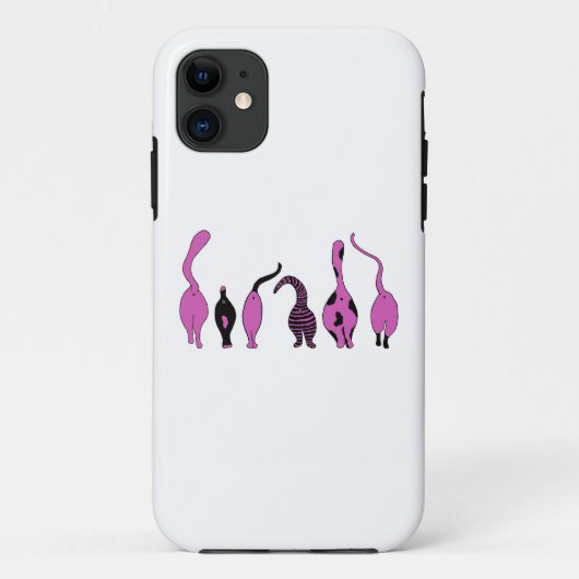 パープルキャットお尻 Case-Mate iPhoneケース (裏面)