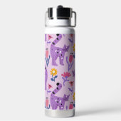 パープルキャット愛好家 ウォーターボトル (背面)