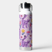 パープルキャット愛好家 ウォーターボトル (正面)