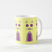 パープルキャット コーヒーマグカップ (正面右)