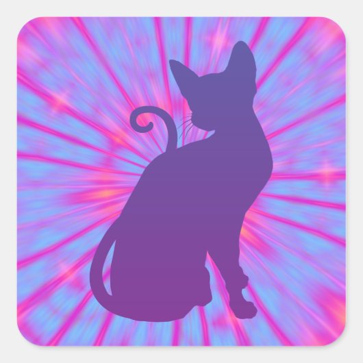 パープルキャット スクエアシール (正面)