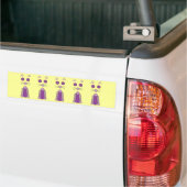 パープルキャット バンパーステッカー (トラック上)