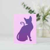 パープルキャット ポストカード (スタンド正面)