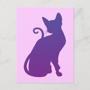パープルキャット ポストカード