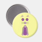 パープルキャット マグネット (正面/裏面)