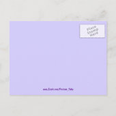 パープルキャリッジ&ハートシャワー招待状 インビテーションポストカード (裏面)