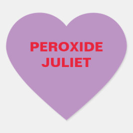 パープルキャンディハート ハートシール