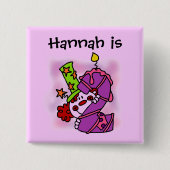 パープルキャンドルピエロ2ndバースデーボタン 缶バッジ (正面)